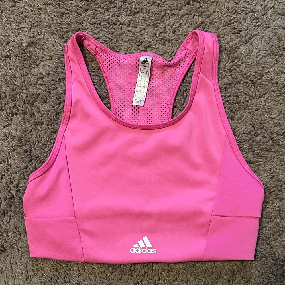 Adidas Bright Pink Athletic Bra